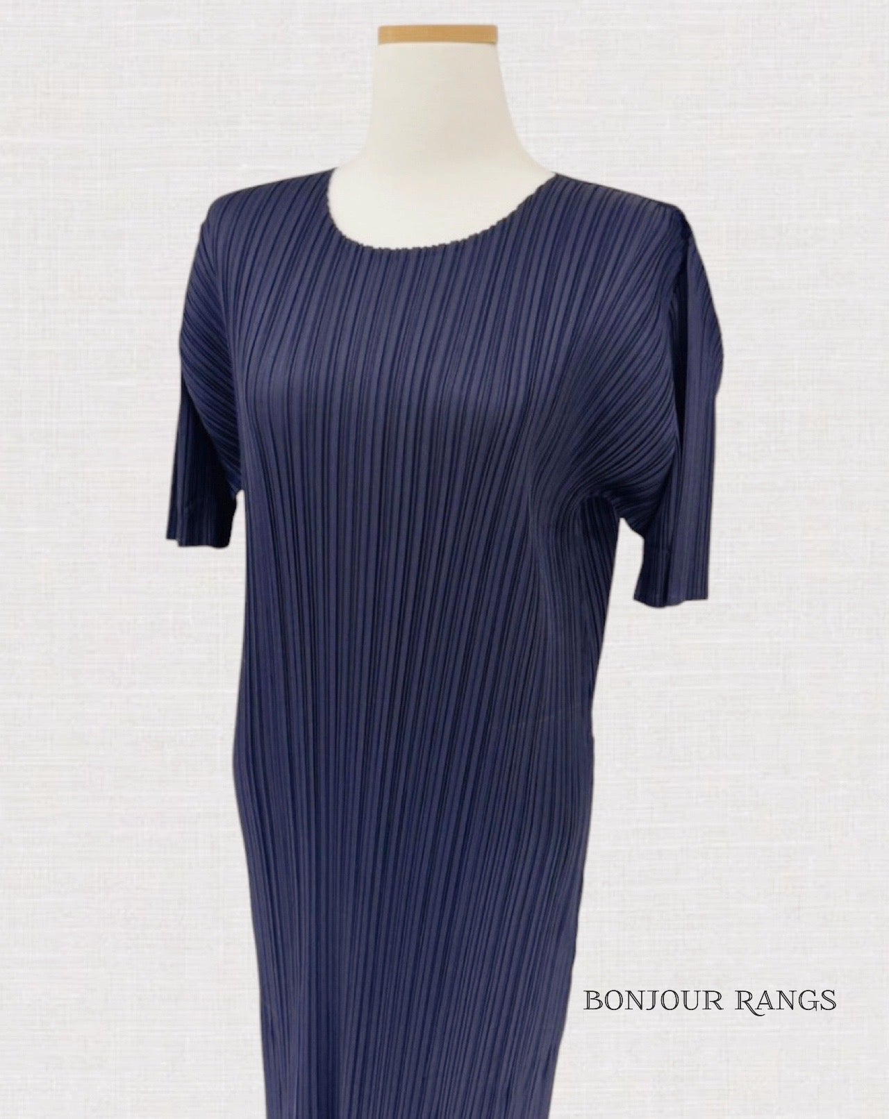 Side Slit Pleated Long Dress