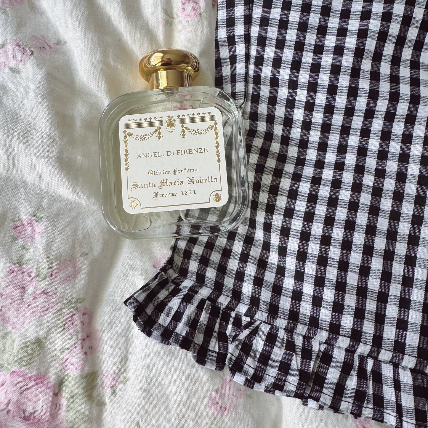 Gingham Frill Pajama Set