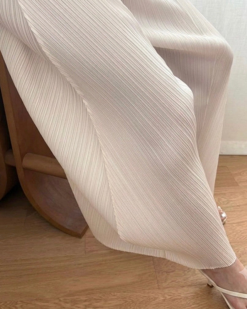 Glow Pleated Balloon Pants(brick, ivory, black)