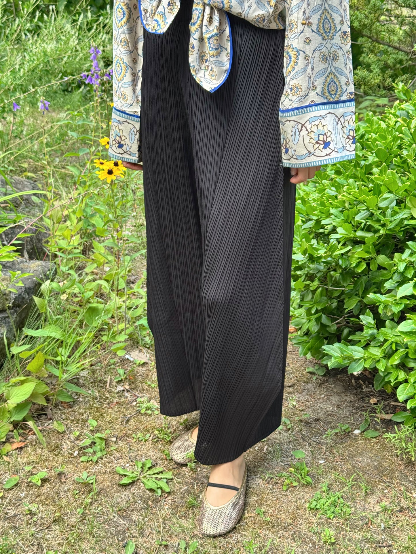 Glow Pleated Balloon Pants(brick, ivory, black)