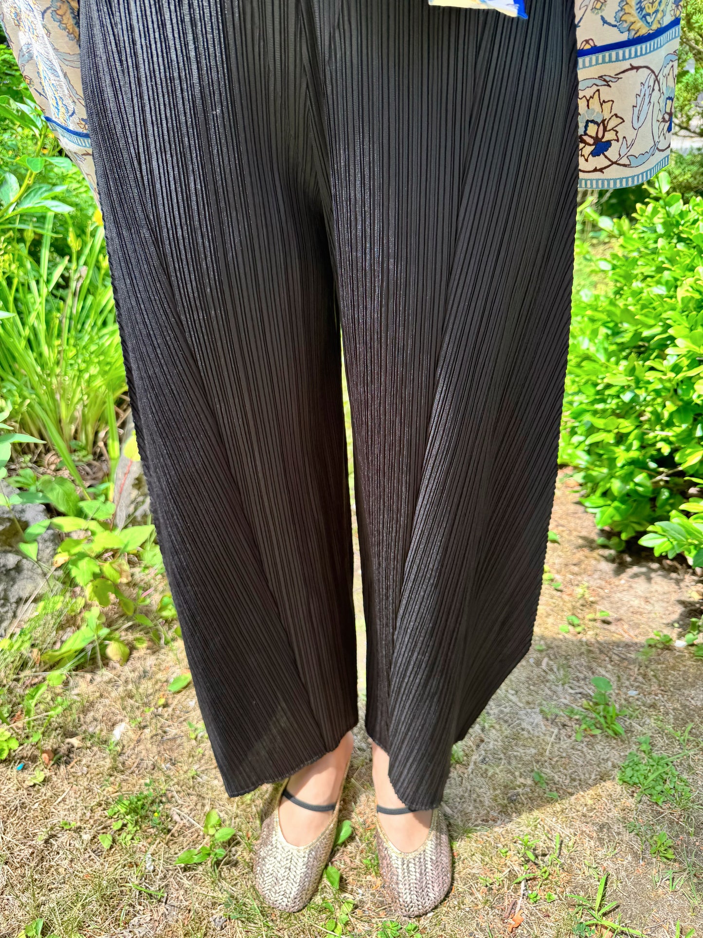 Glow Pleated Balloon Pants(brick, ivory, black)