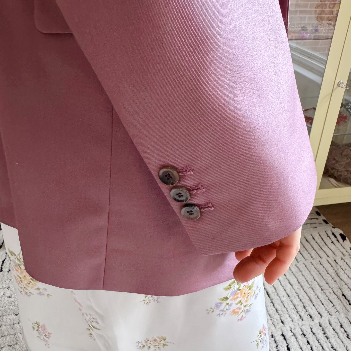 oversized double breasted blazer (pink,khaki,navy)