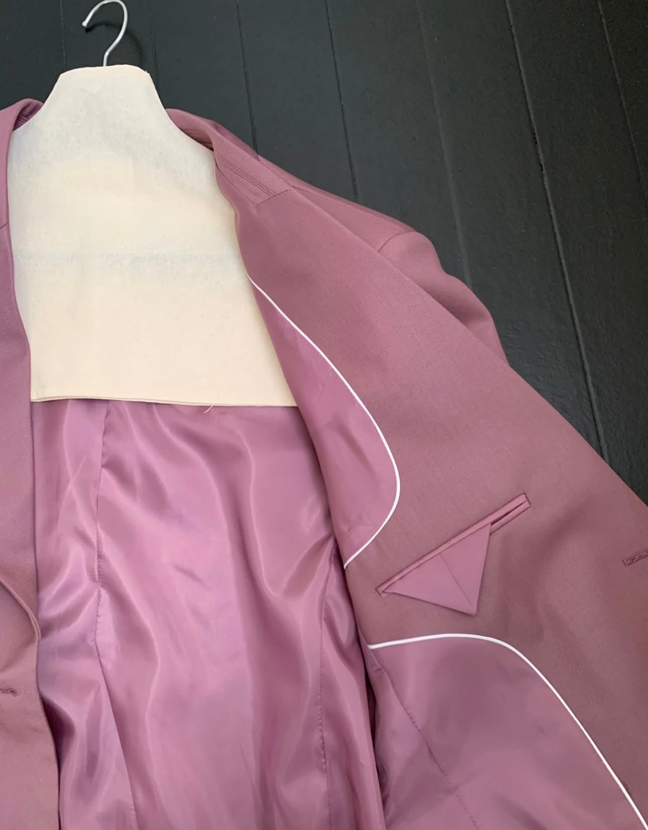 oversized double breasted blazer (pink,khaki,navy)