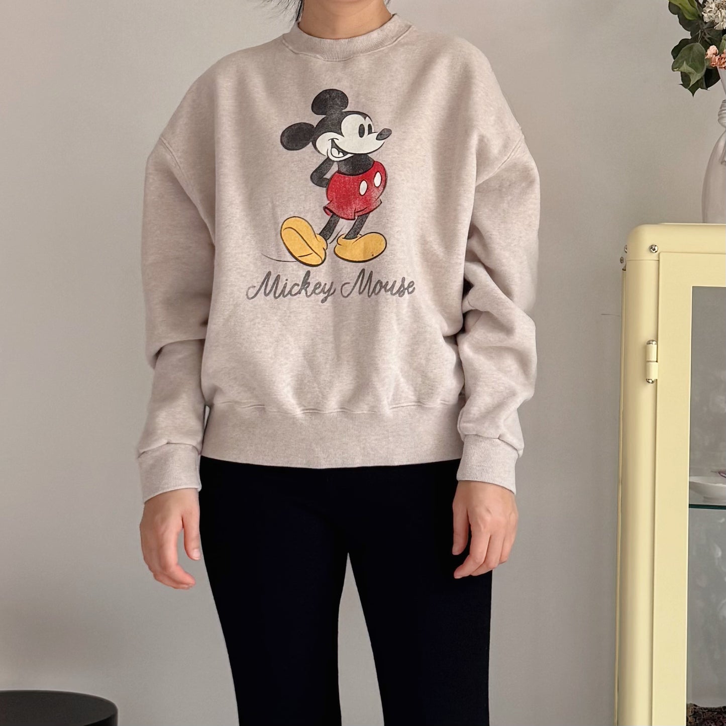 Vintage Micky Sweatshirt (Gray,Navy,beige)