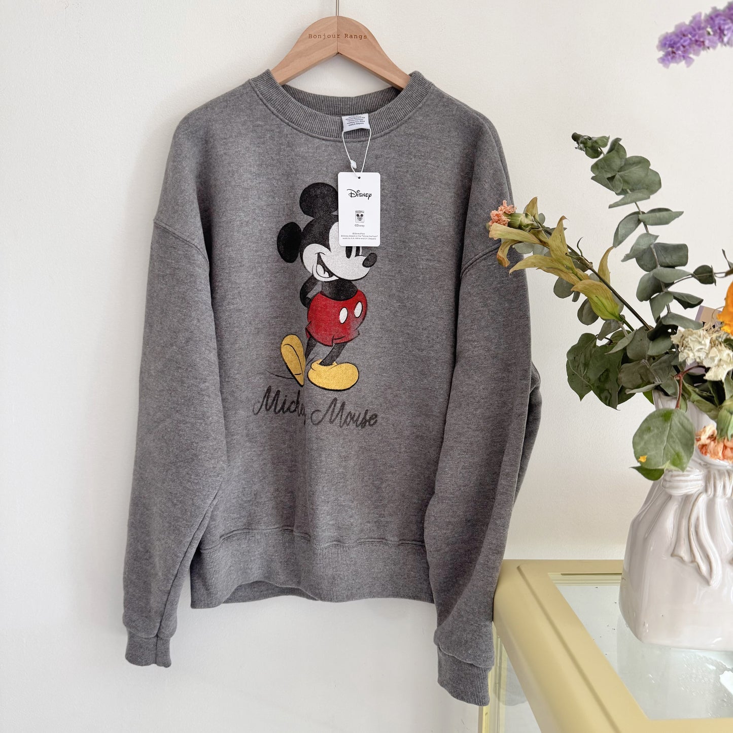 Vintage Micky Sweatshirt (Gray,Navy,beige)