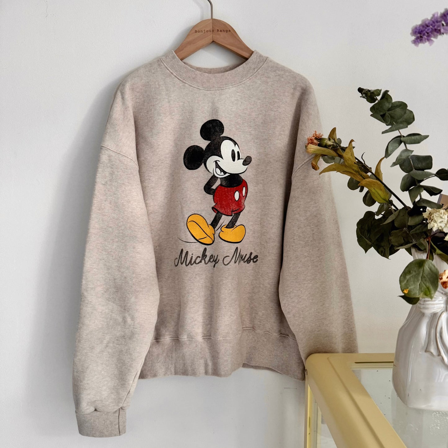 Vintage Micky Sweatshirt (Gray,Navy,beige)