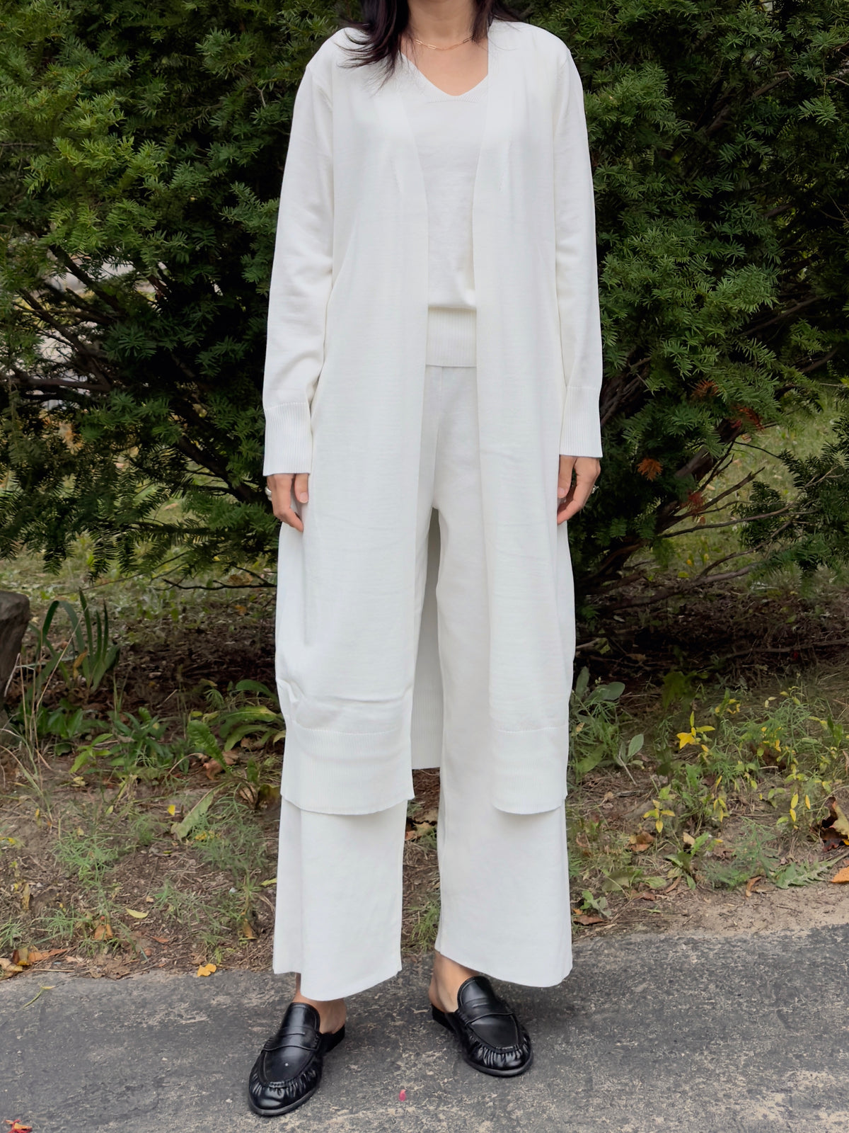 SOFT KNIT 3PIECE SET (Ivory ,Beige ,Black)