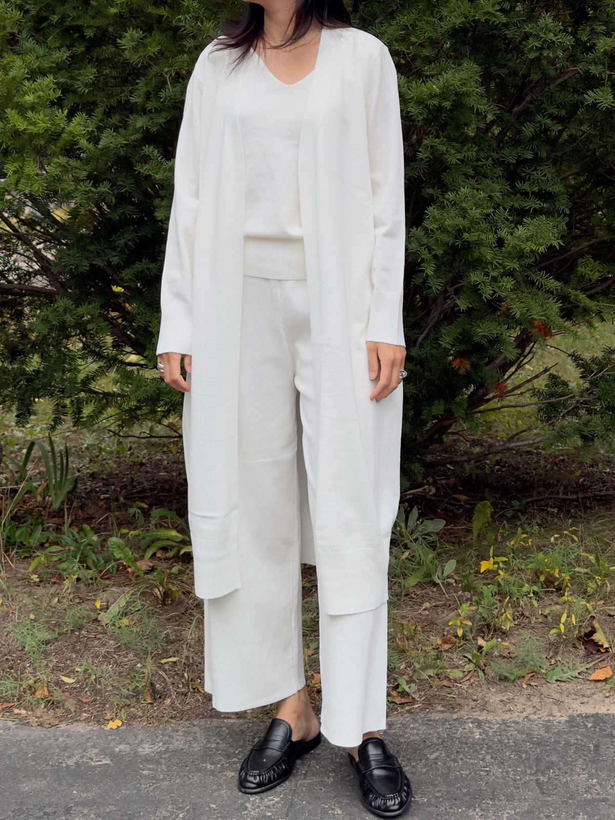 SOFT KNIT 3PIECE SET (Ivory ,Beige ,Black)