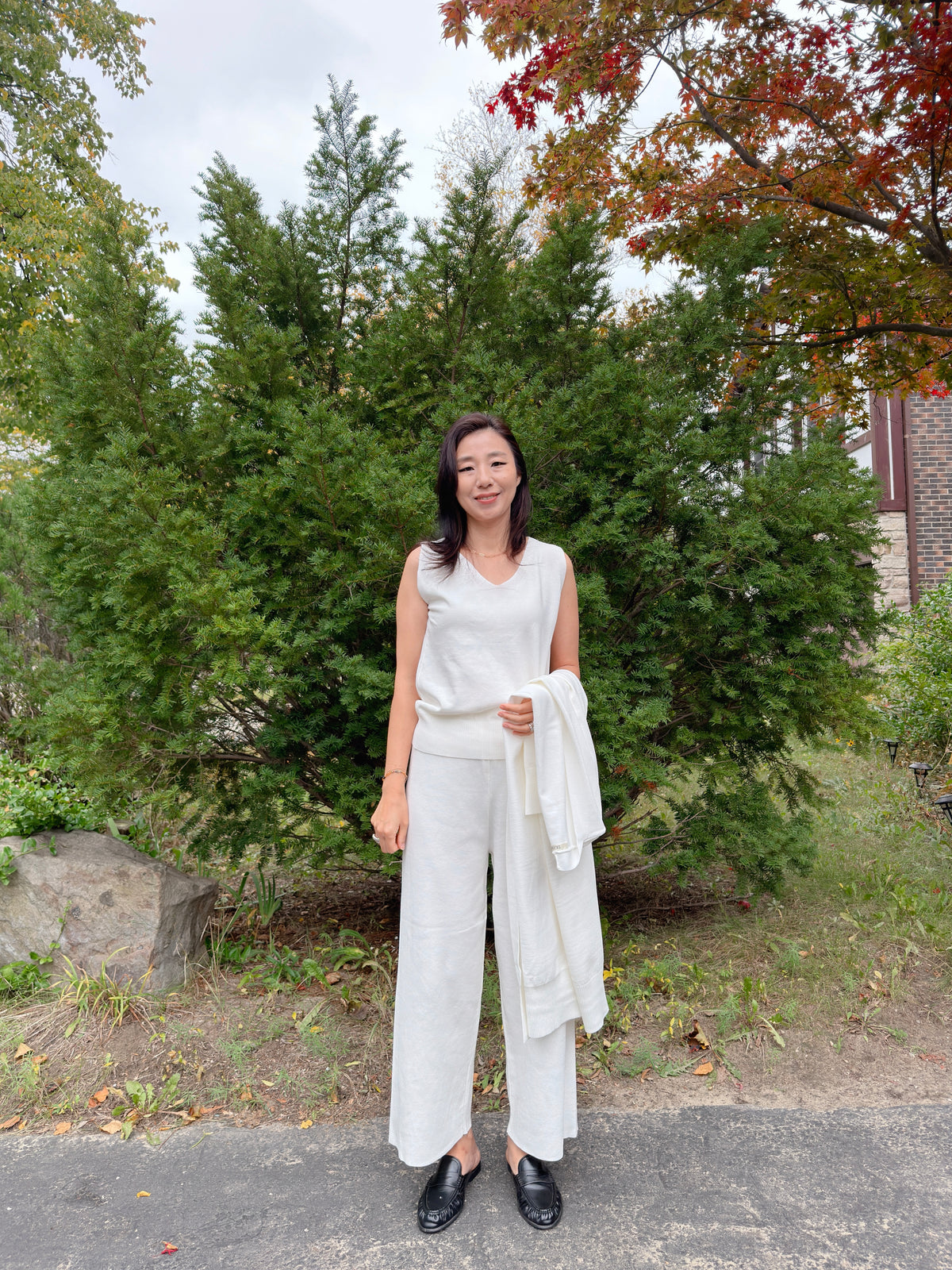 SOFT KNIT 3PIECE SET (Ivory ,Beige ,Black)