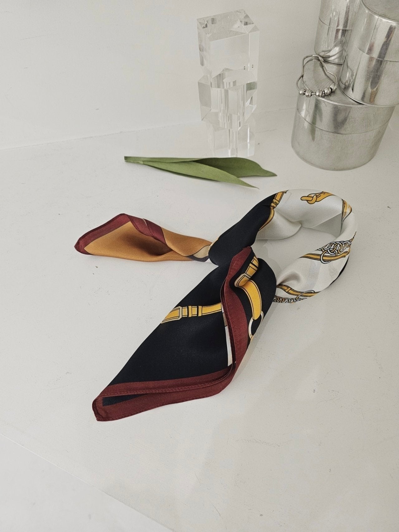 100% silk Heritage Belt Square Scarf