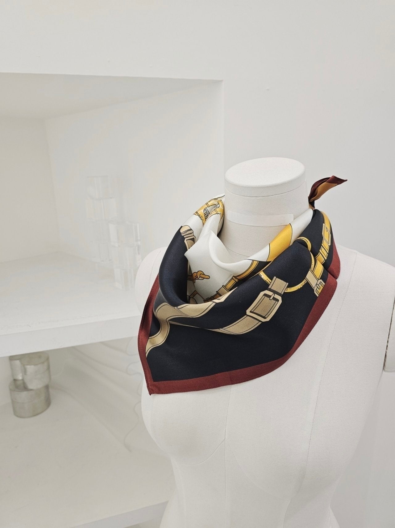 100% silk Heritage Belt Square Scarf