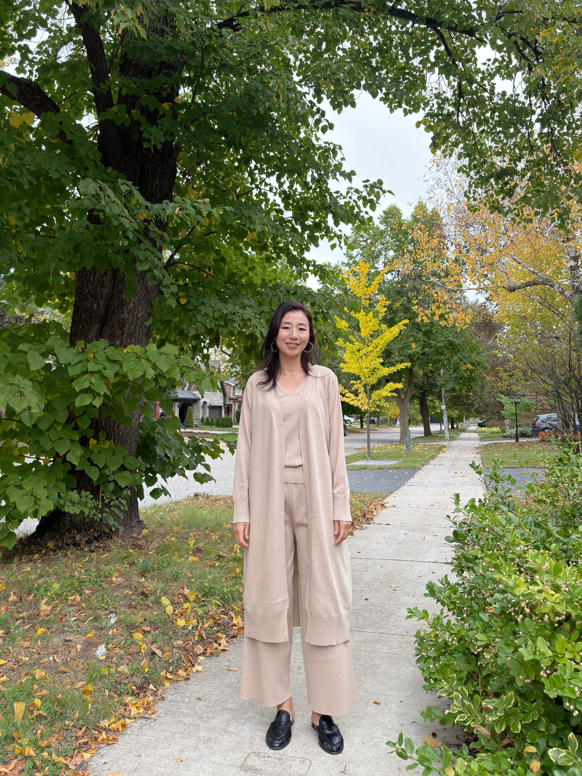 SOFT KNIT 3PIECE SET (Ivory ,Beige ,Black)