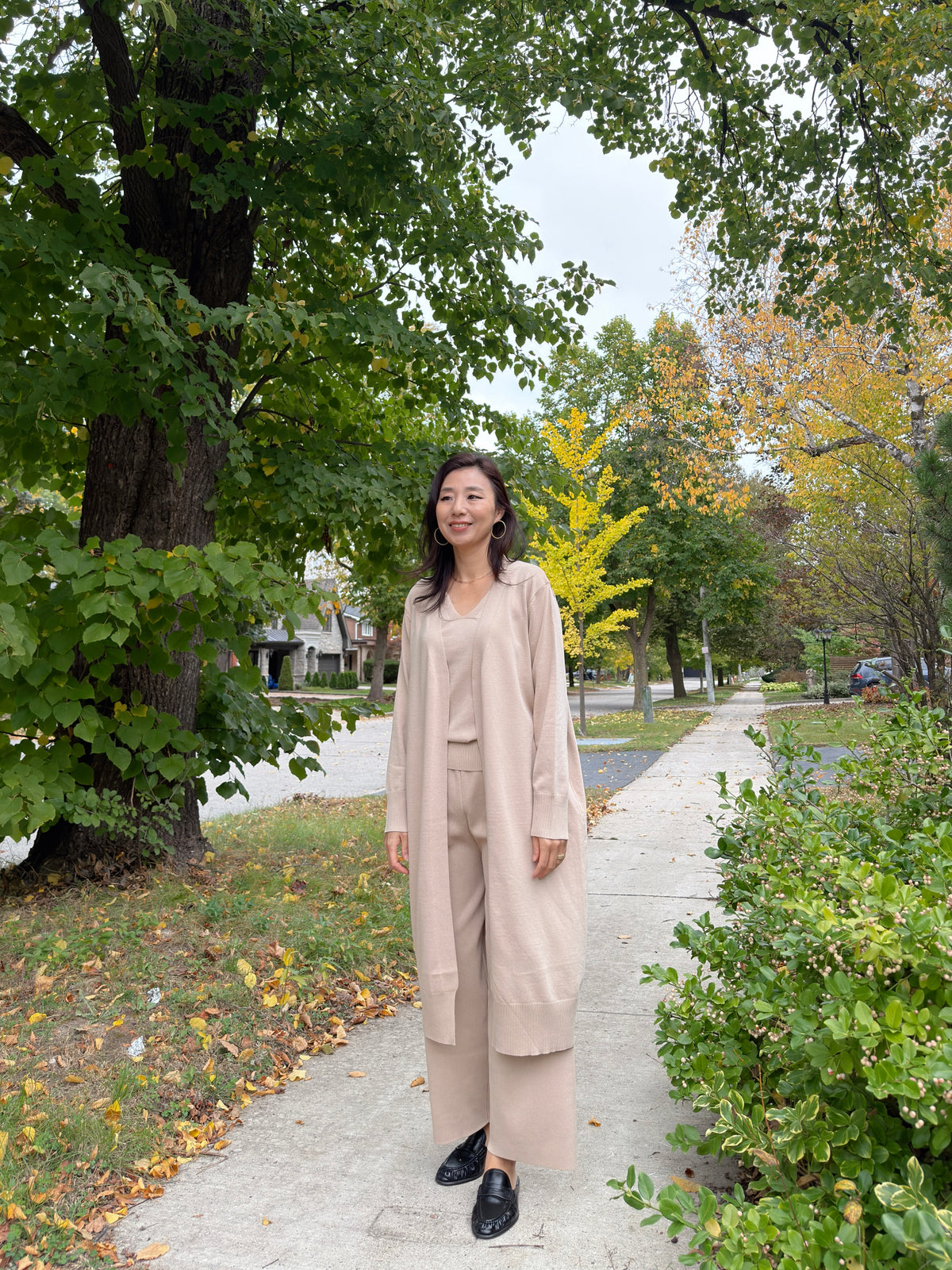 SOFT KNIT 3PIECE SET (Ivory ,Beige ,Black)