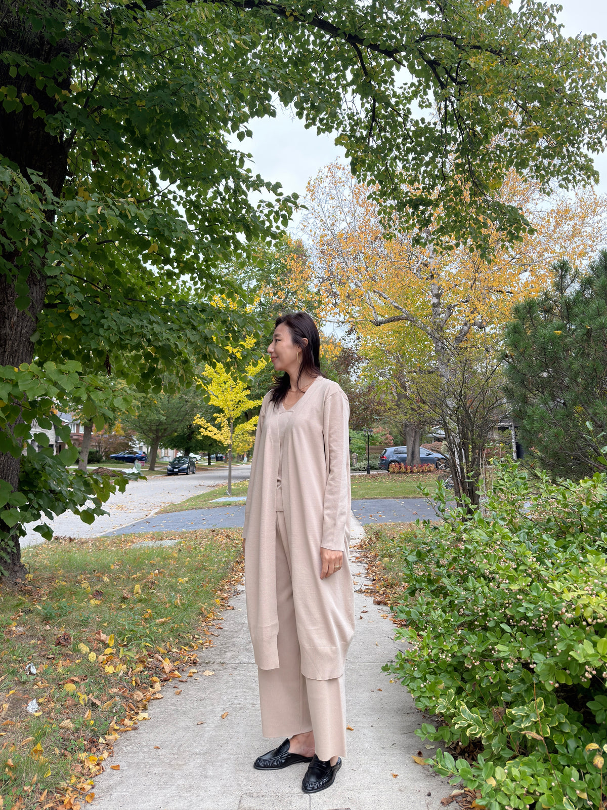 SOFT KNIT 3PIECE SET (Ivory ,Beige ,Black)