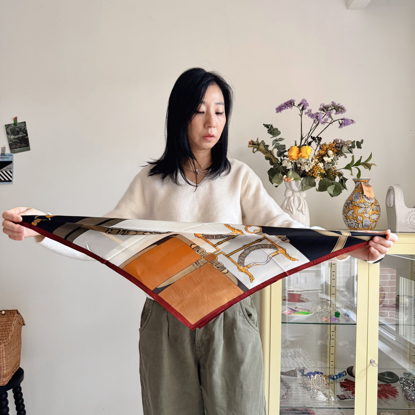 100% silk Heritage Belt Square Scarf