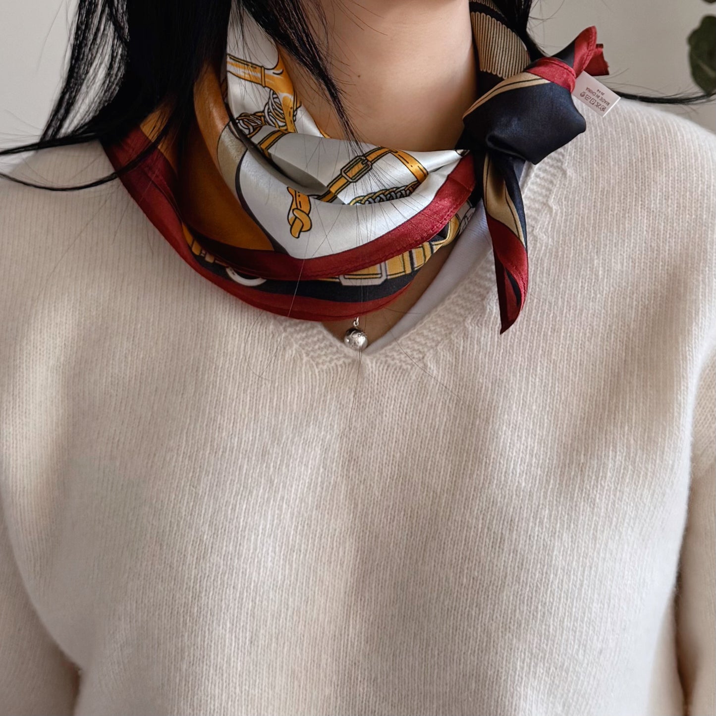 100% silk Heritage Belt Square Scarf
