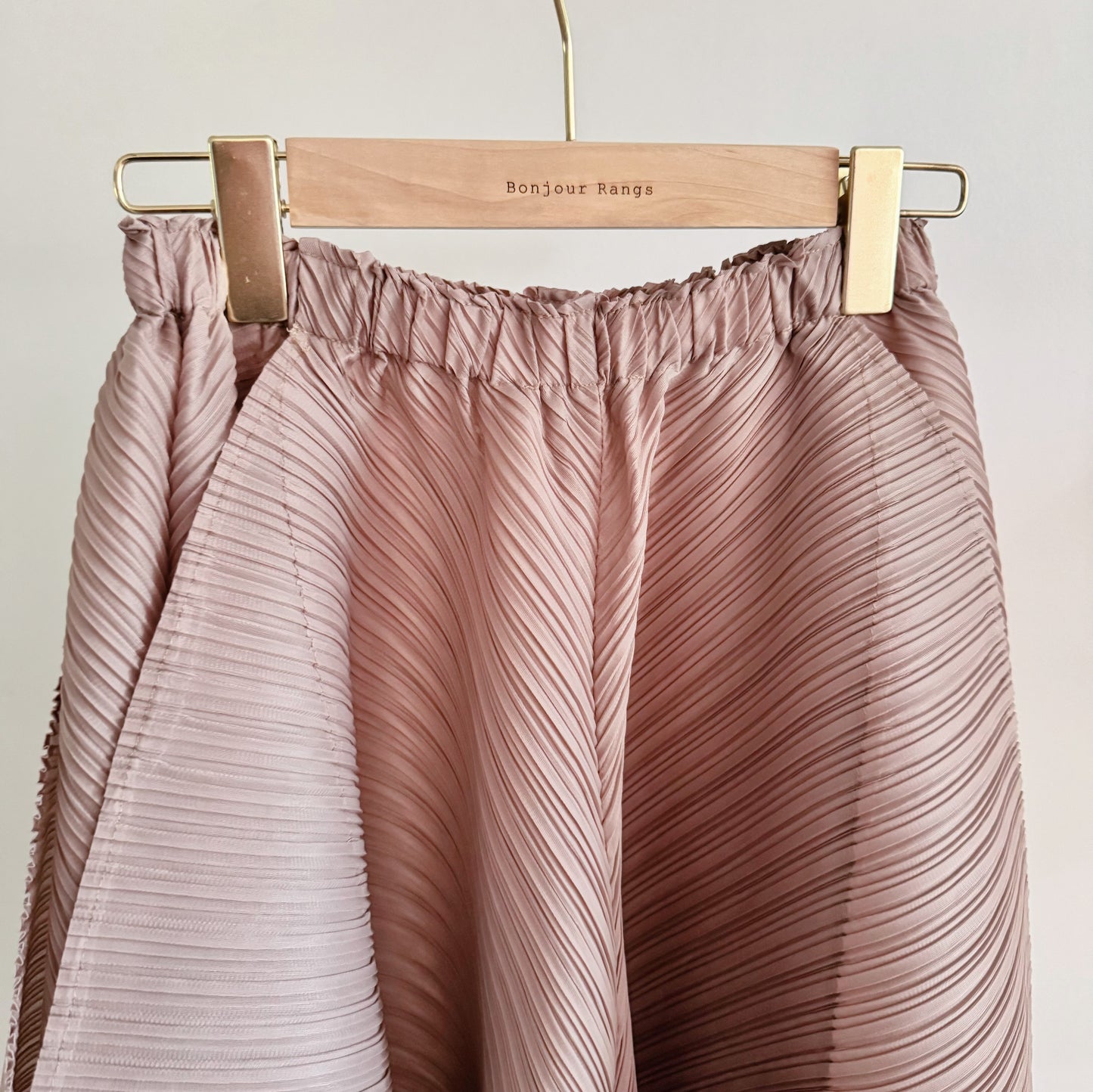 Pleated Draped Wide Pants( beige, brown)