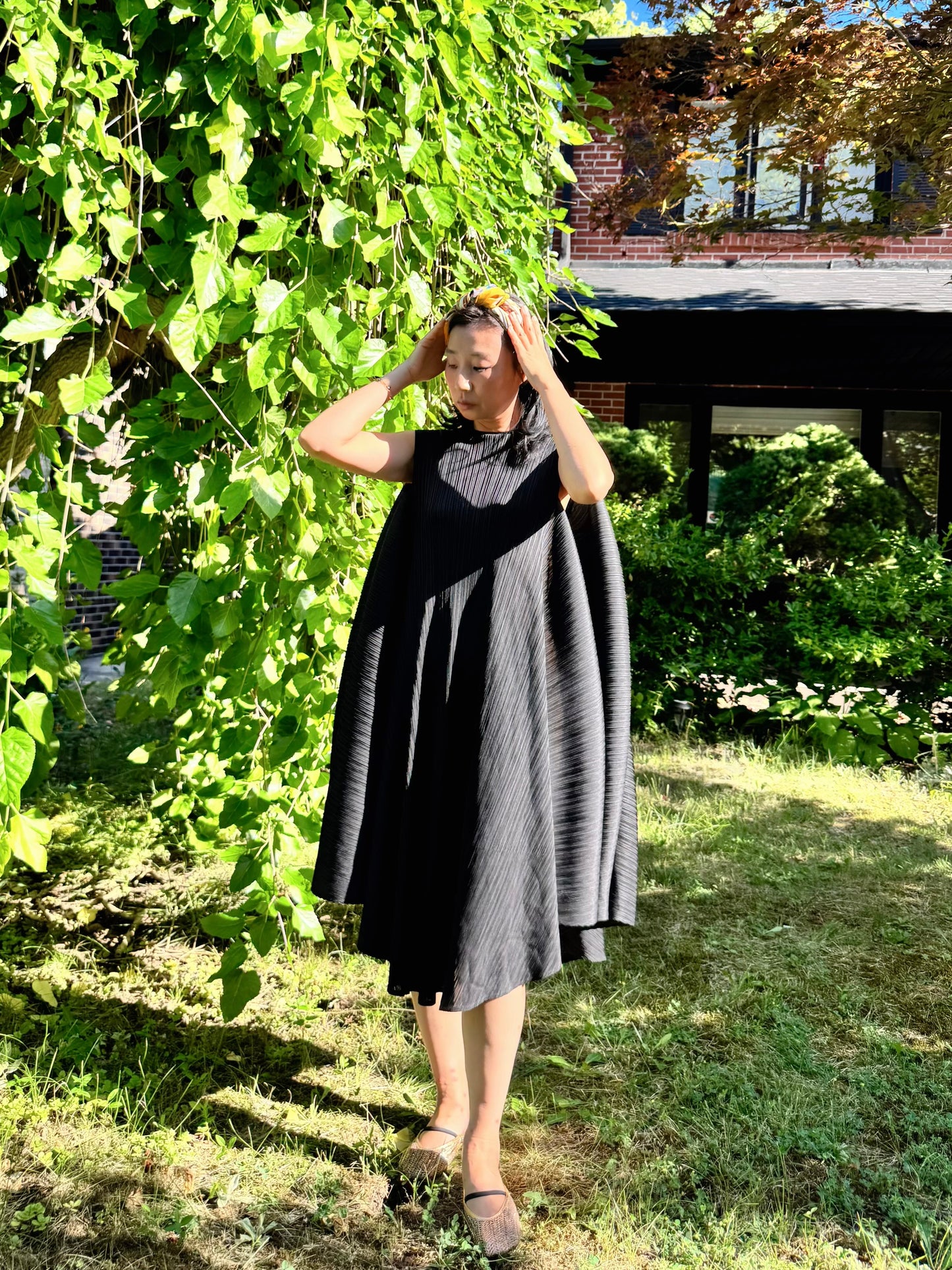 Pleated Avant-Garde Dress