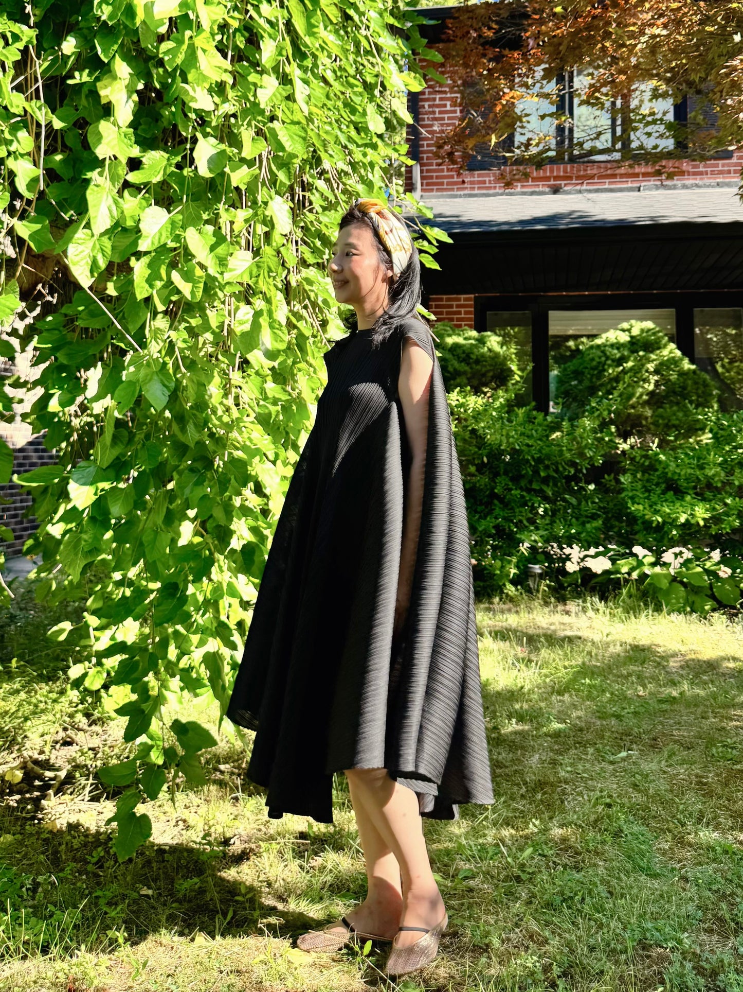 Pleated Avant-Garde Dress