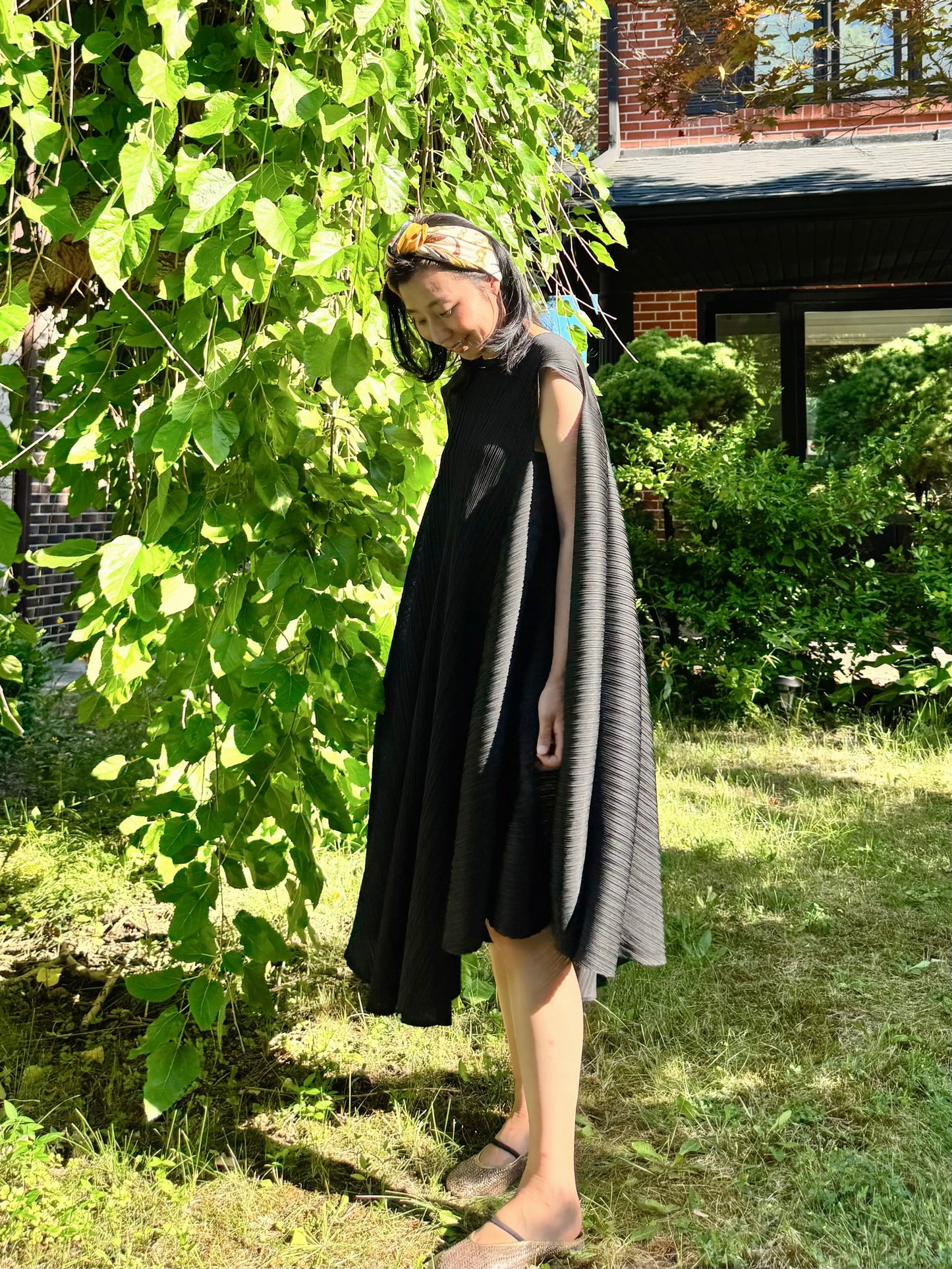 Pleated Avant-Garde Dress
