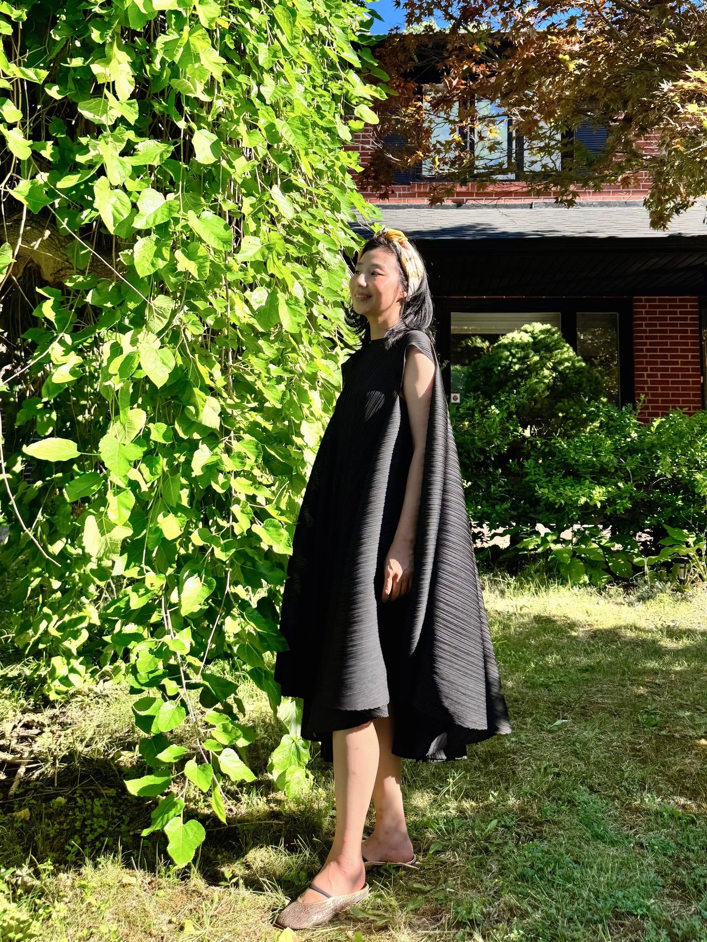 Pleated Avant-Garde Dress
