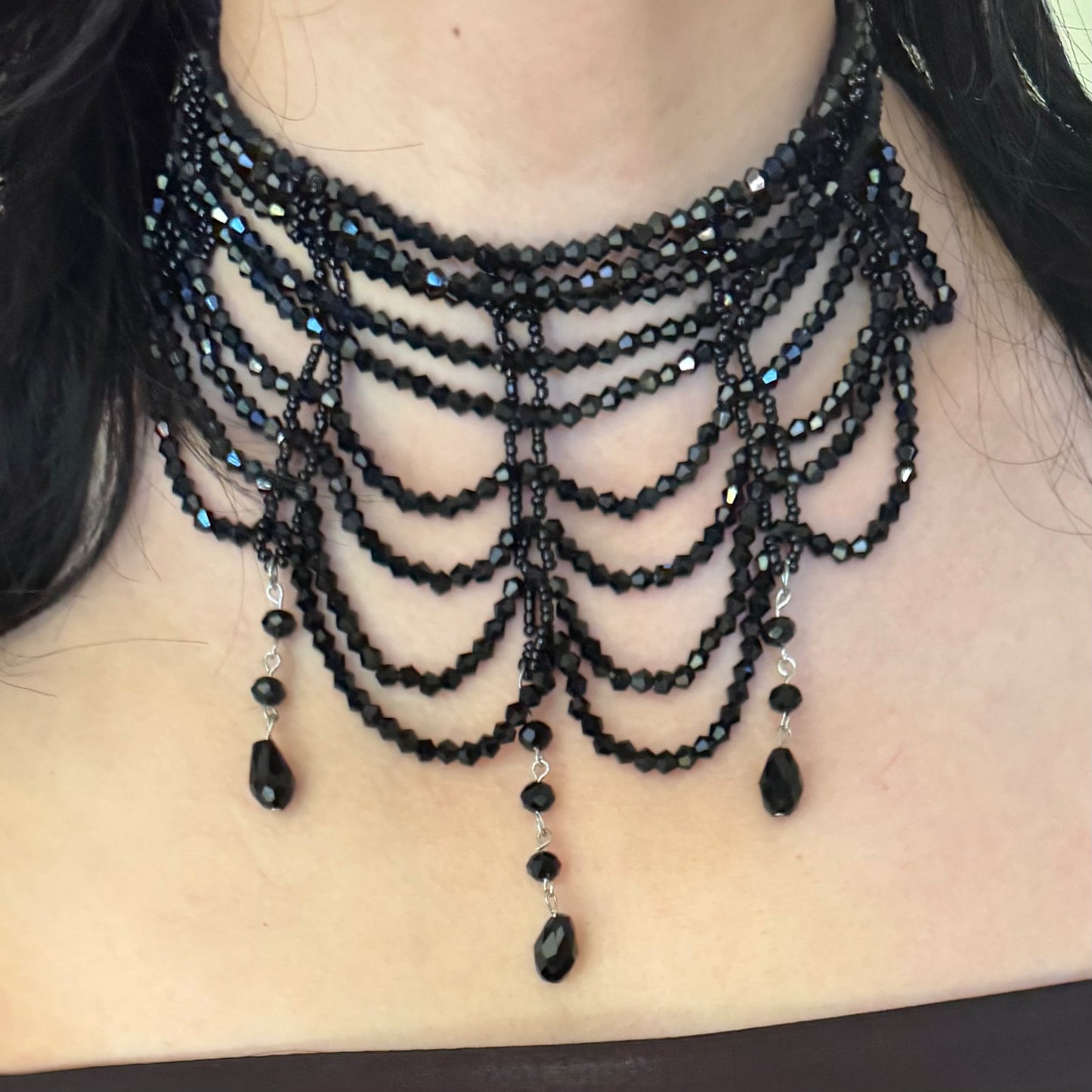 Layered Beaded Choker