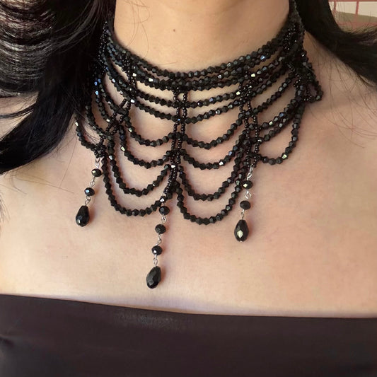 Layered Beaded Choker