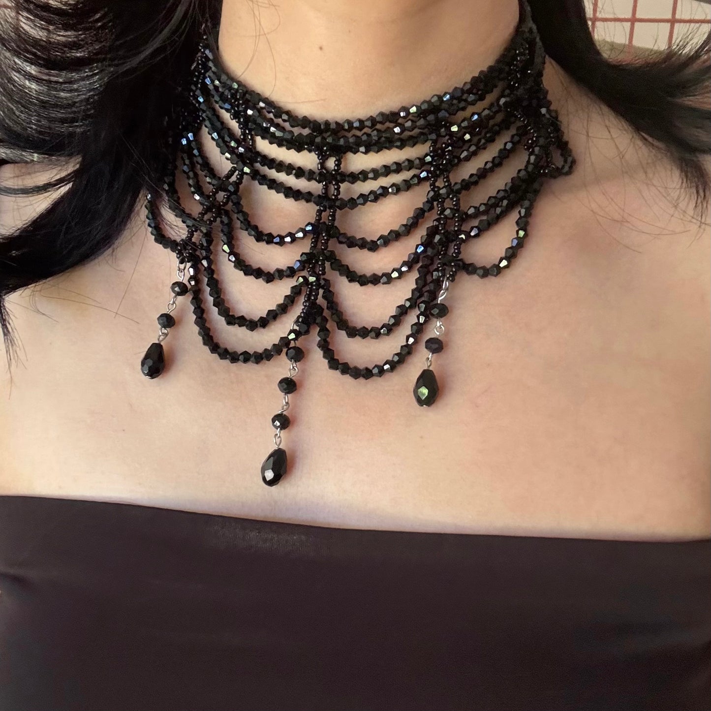 Layered Beaded Choker