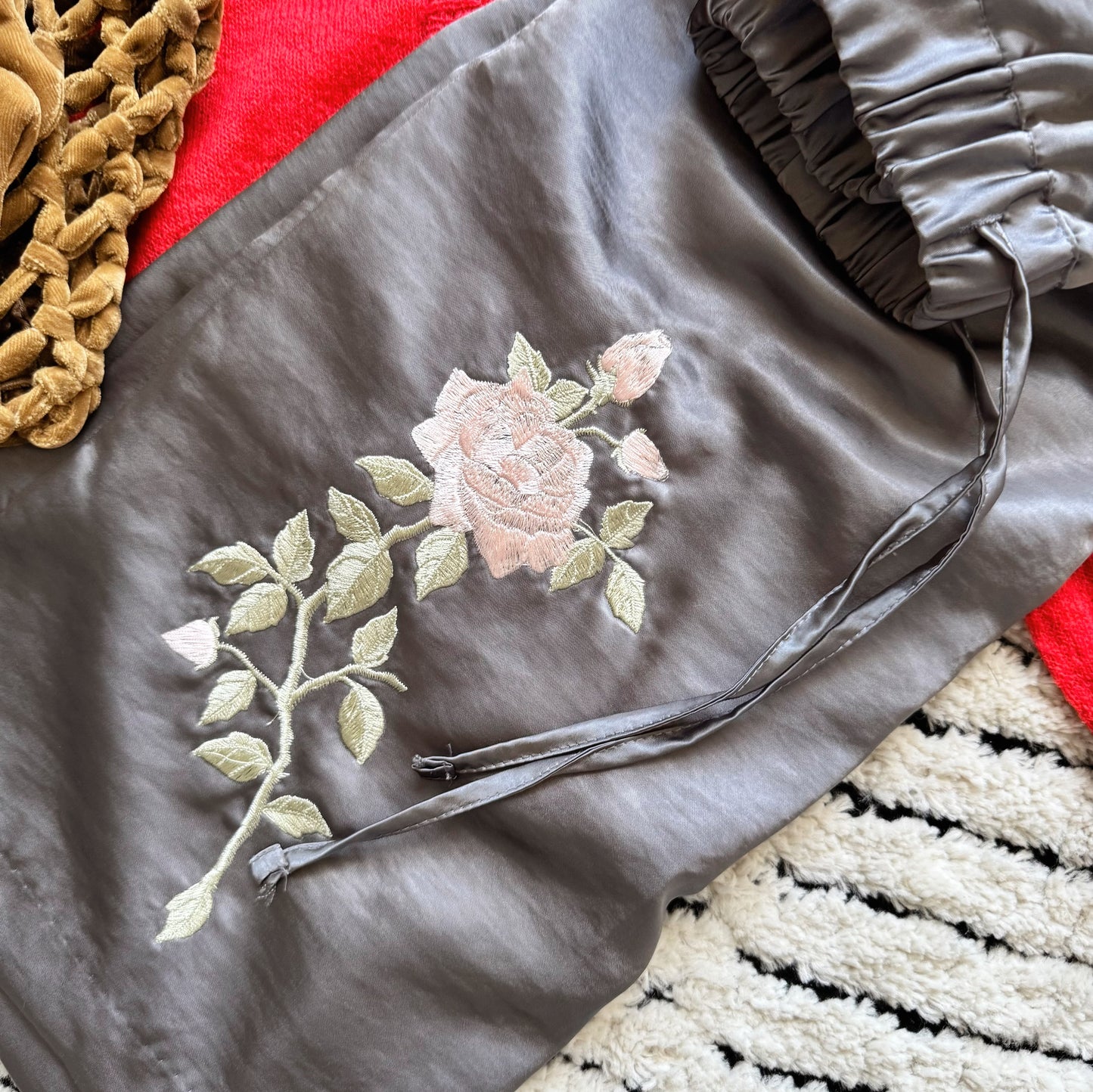 Embroidered Flower Skirt