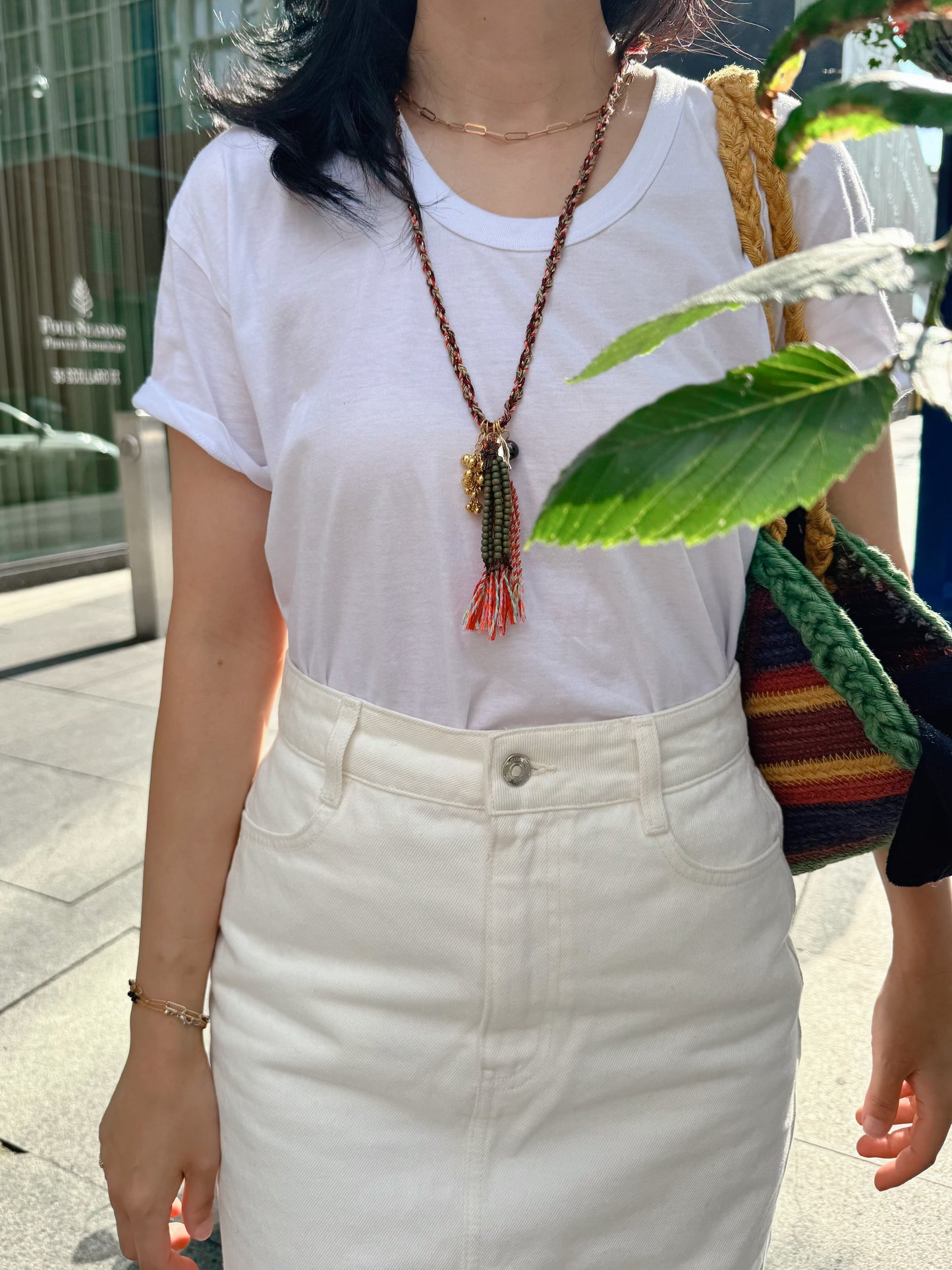 Boho Braided Tassel Necklace