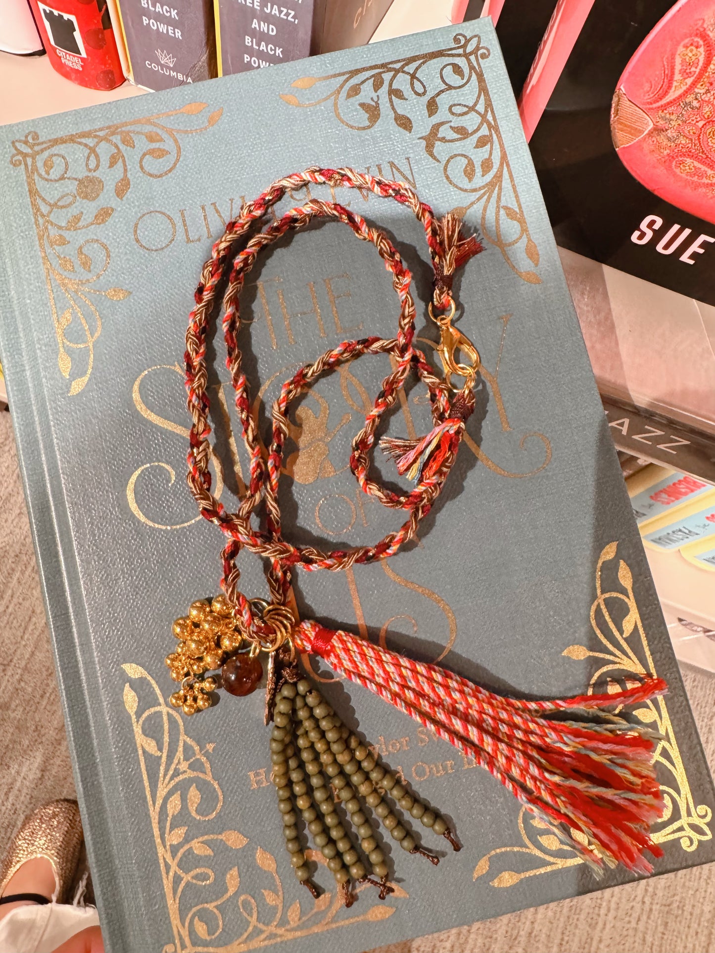 Boho Braided Tassel Necklace