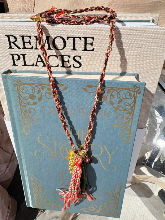 Boho Braided Tassel Necklace