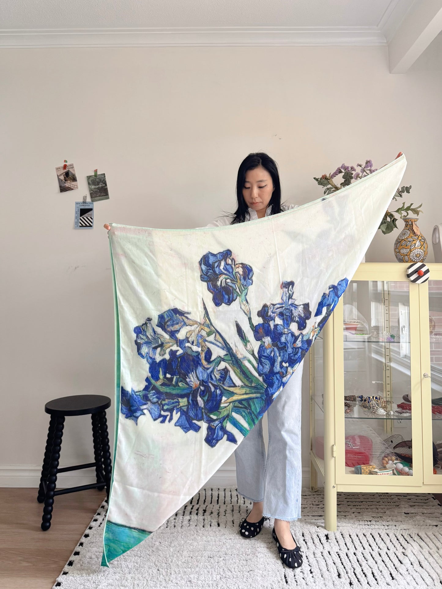 Iris Bloom Classic Scarf