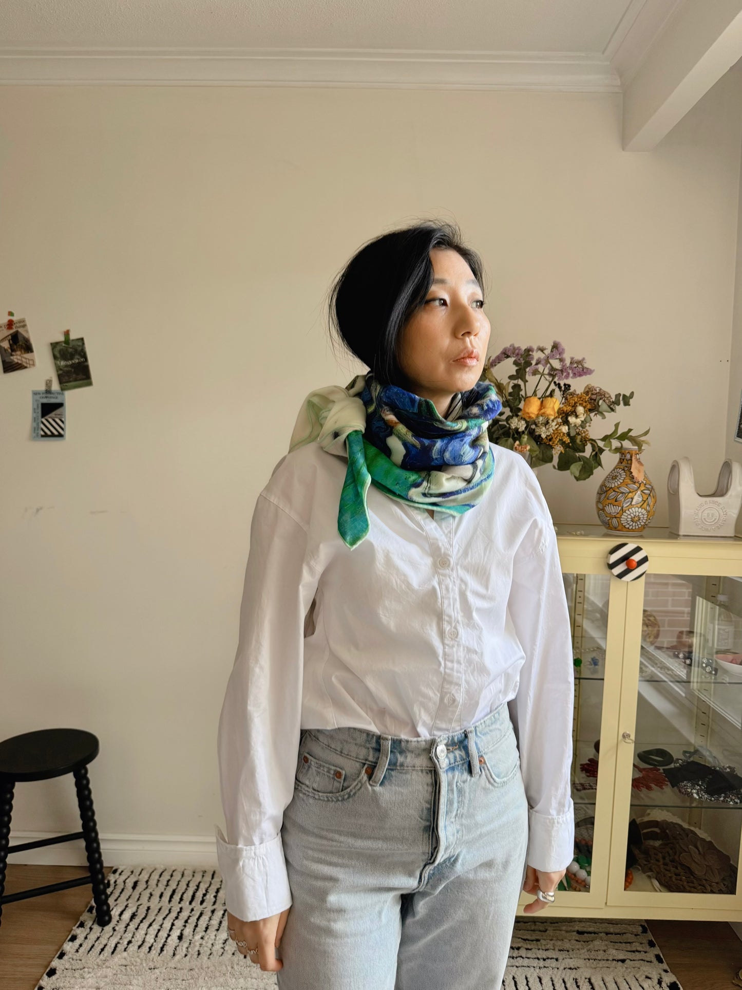 Iris Bloom Classic Scarf