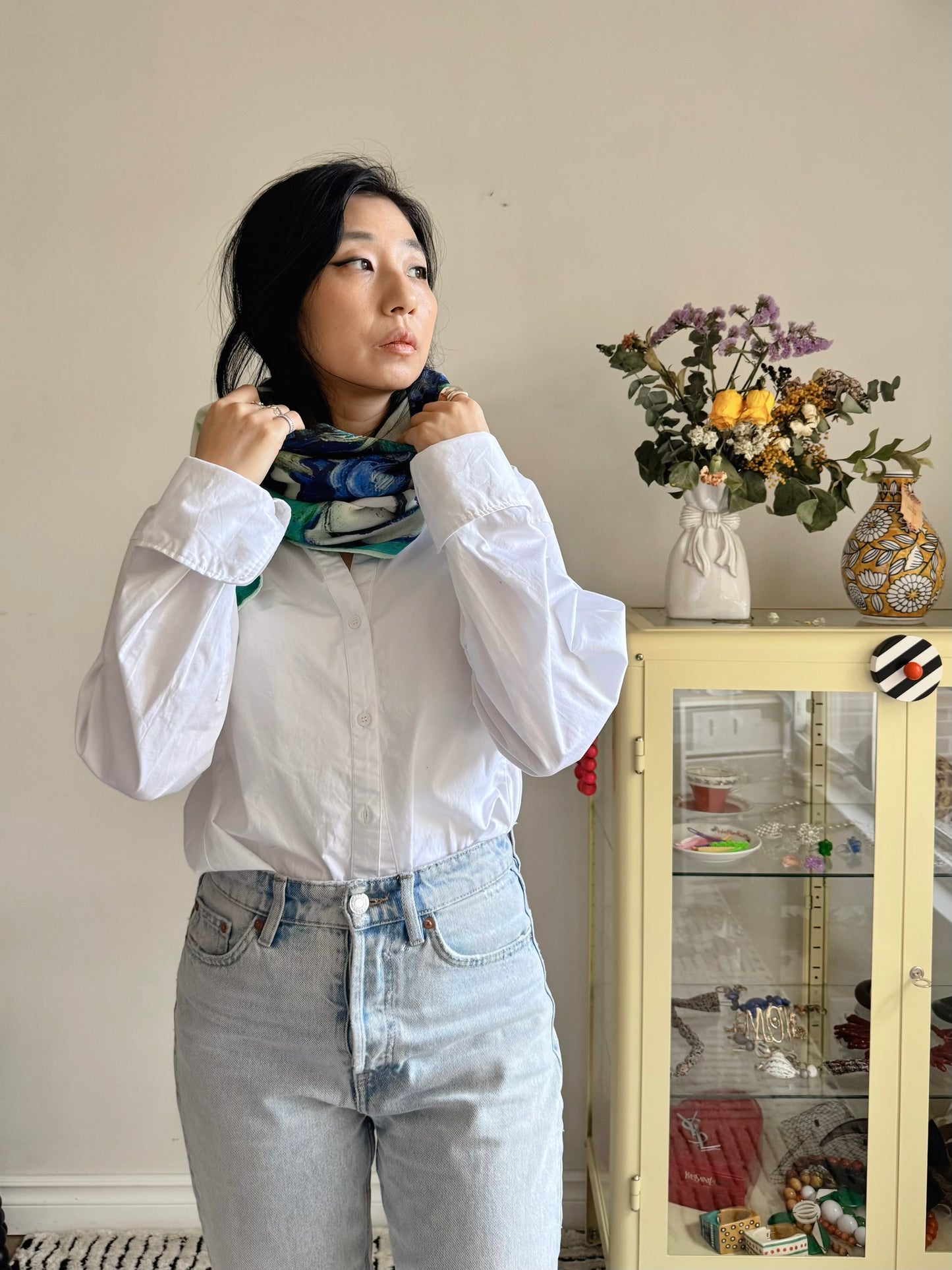 Iris Bloom Classic Scarf