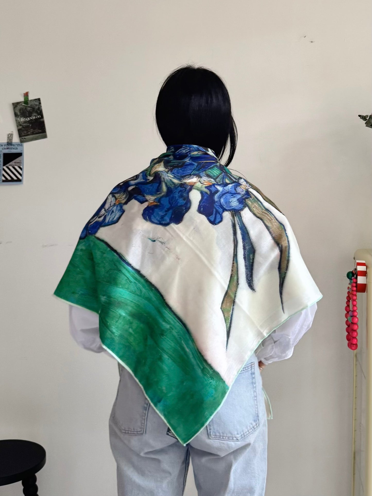 Iris Bloom Classic Scarf