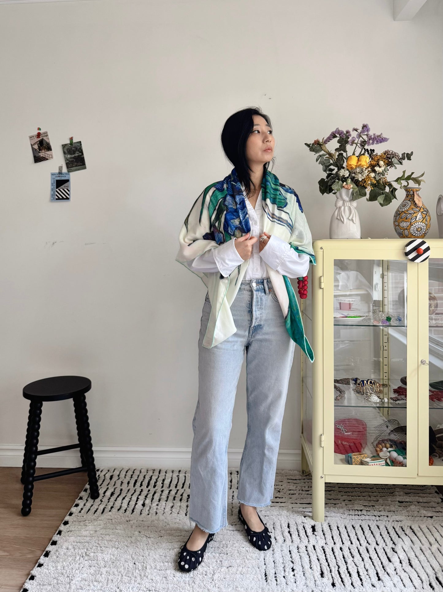Iris Bloom Classic Scarf