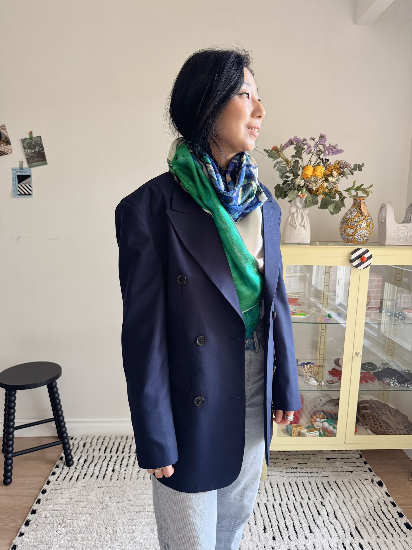 Iris Bloom Classic Scarf