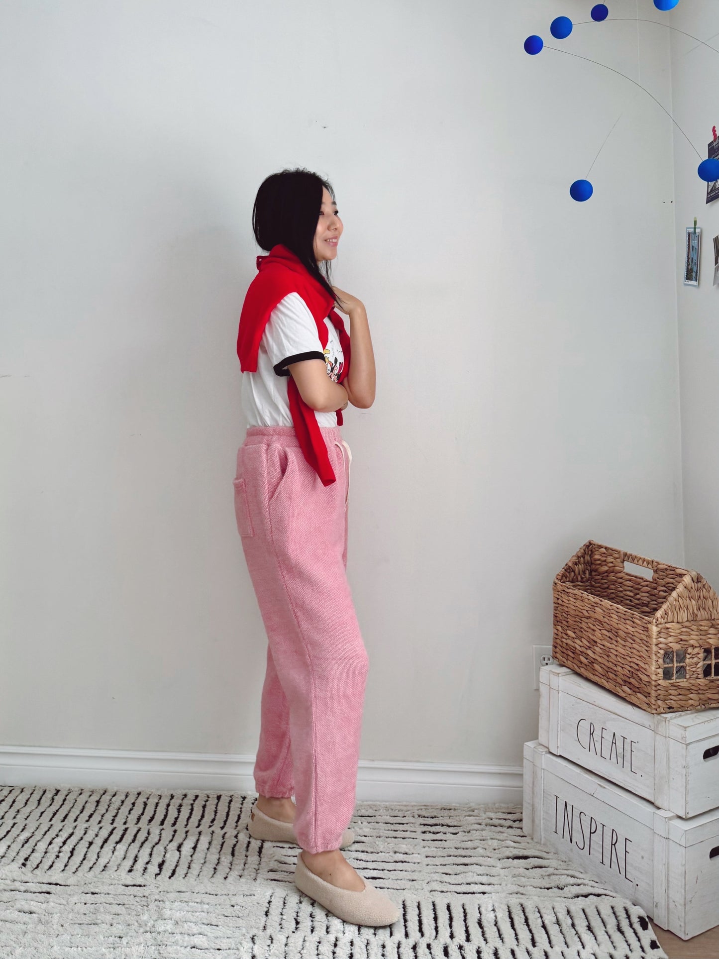 Cotton Candy Pants  (ivory,lemon,pink, blue )