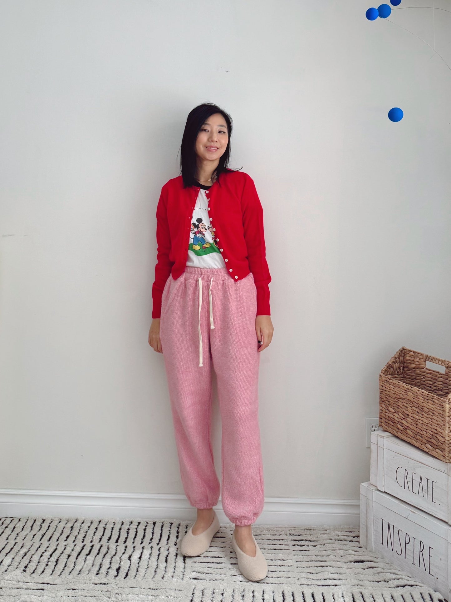 Cotton Candy Pants  (ivory,lemon,pink, blue )