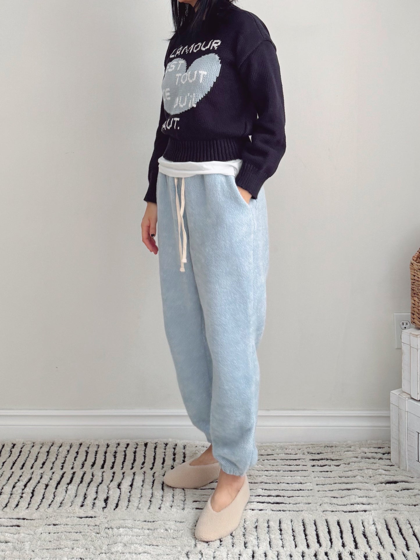 Cotton Candy Pants  (ivory,lemon,pink, blue )