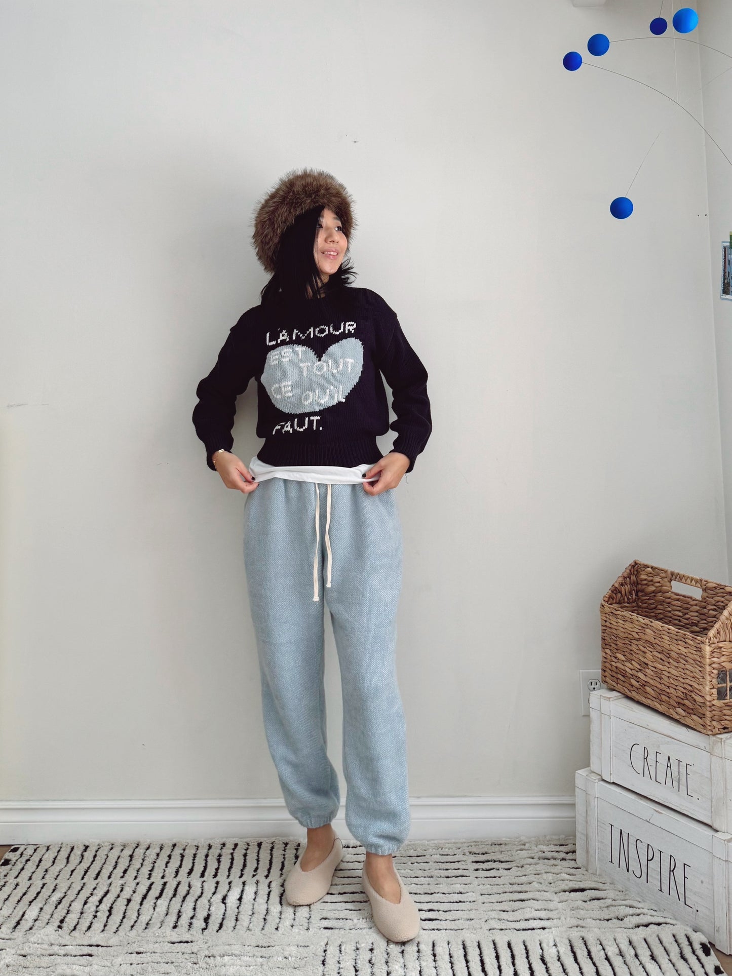 Cotton Candy Pants  (ivory,lemon,pink, blue )