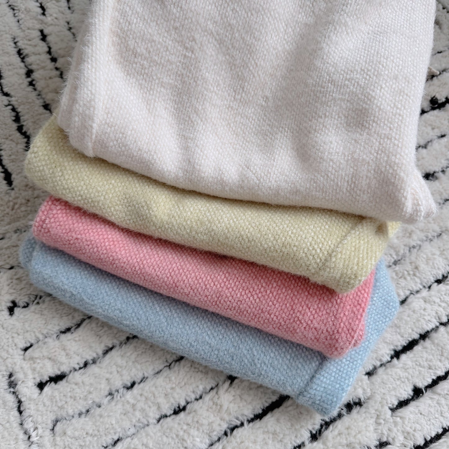 Cotton Candy Pants  (ivory,lemon,pink, blue )