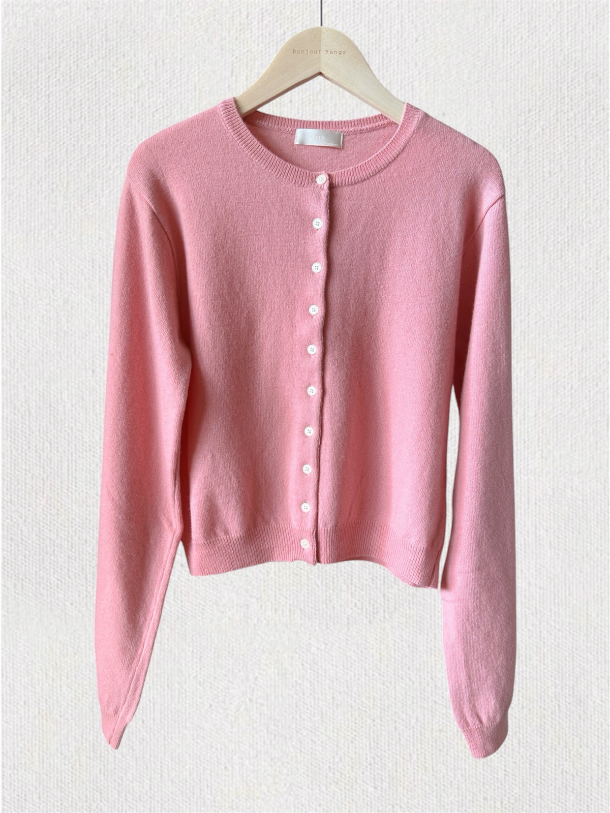 SOFT CASHMERE TOUCH CARDIGAN (Navy, Gray, Brown, Pink)