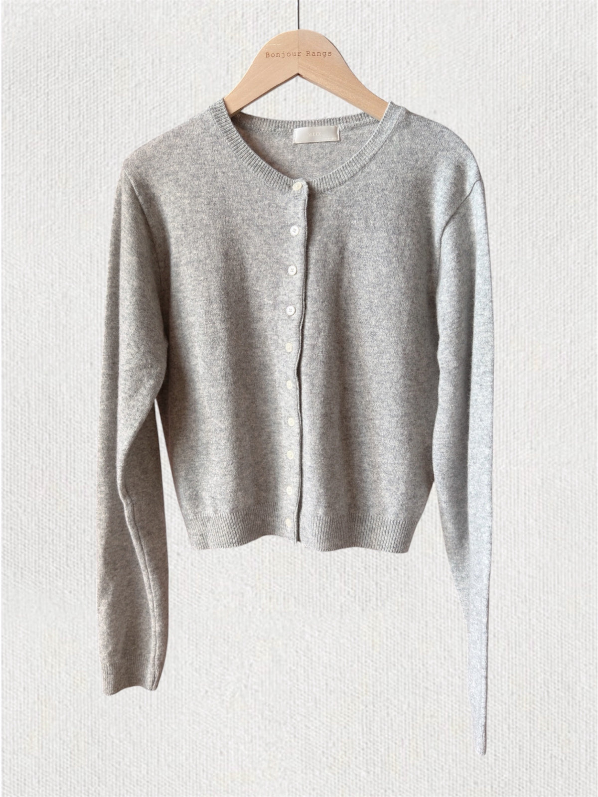 SOFT CASHMERE TOUCH CARDIGAN (Navy, Gray, Brown, Pink)