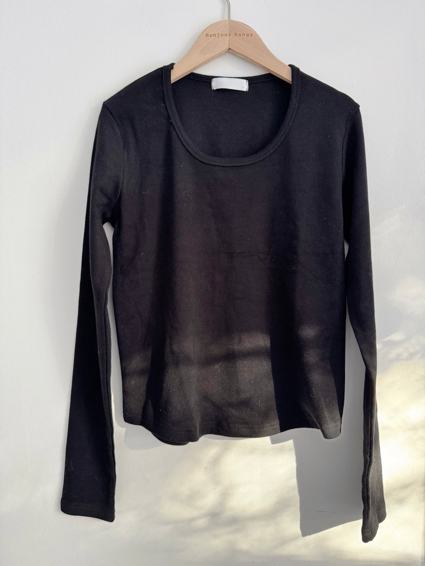 Basic cotton T-shirt (ivory, gray charcoal, black)