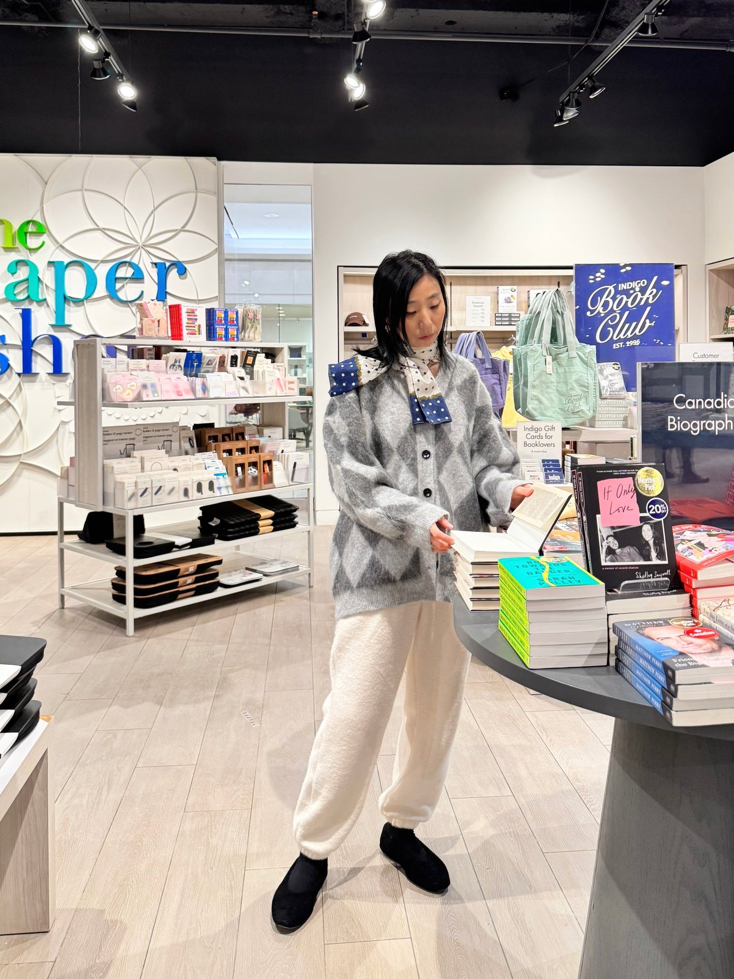 Argyle Cardigan (gray, charcoal)