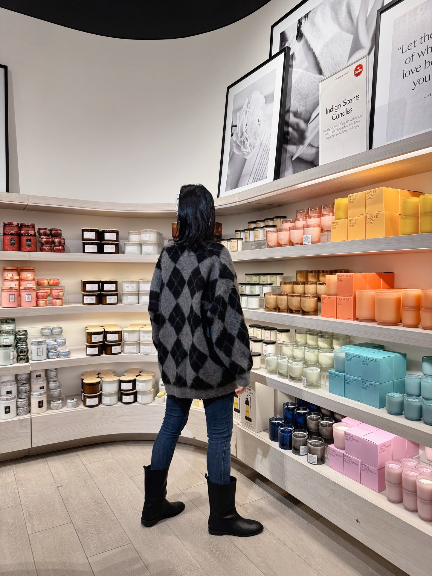 Argyle Cardigan (gray, charcoal)