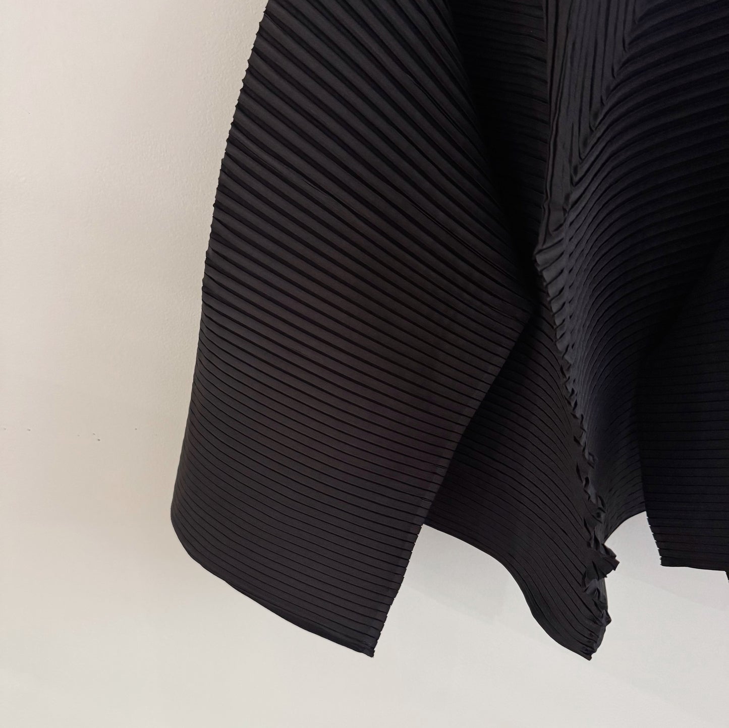 Pleated Draped Asymmetric Skirt