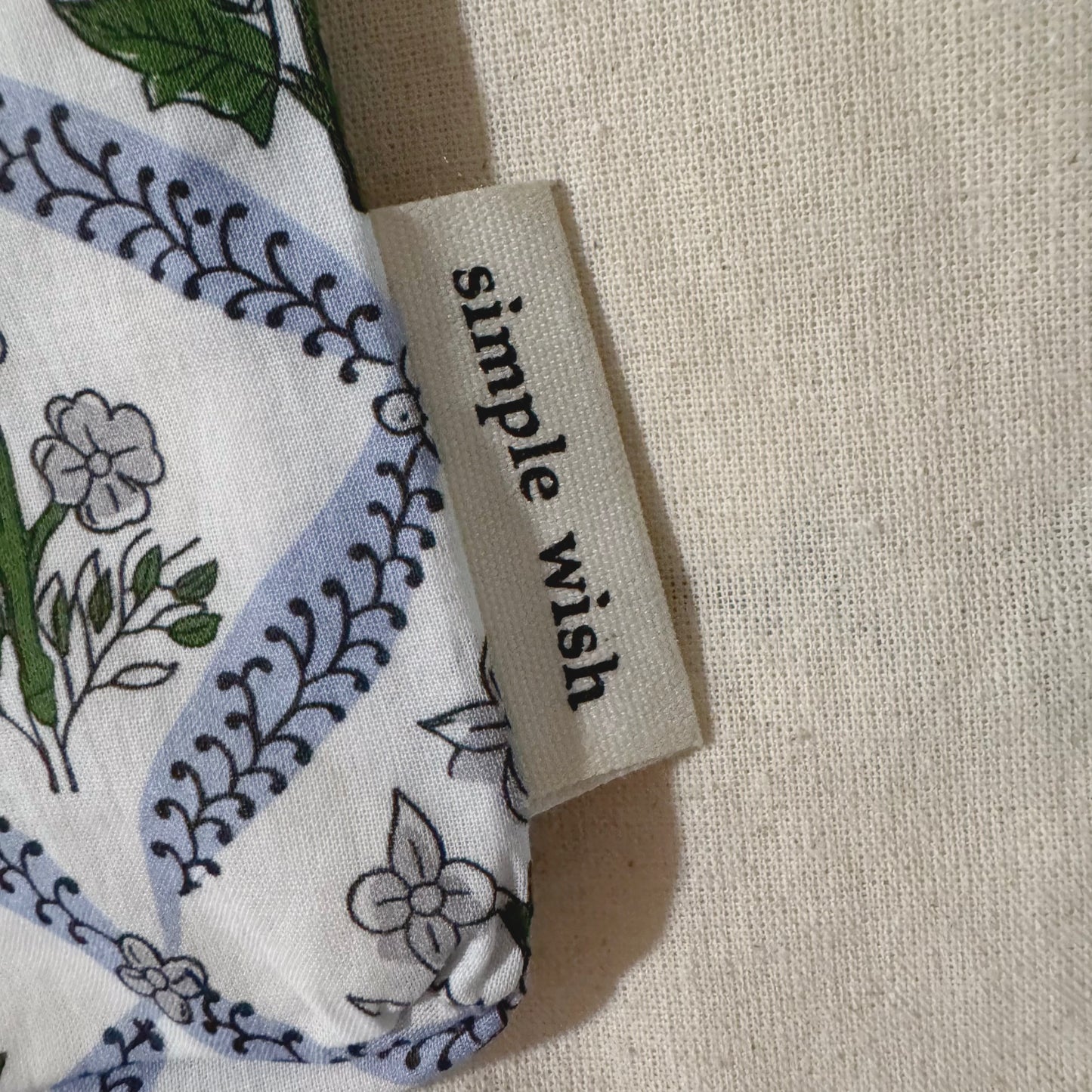 French Floral Fabric Pouch (Red,Blue,Navy, Gray)